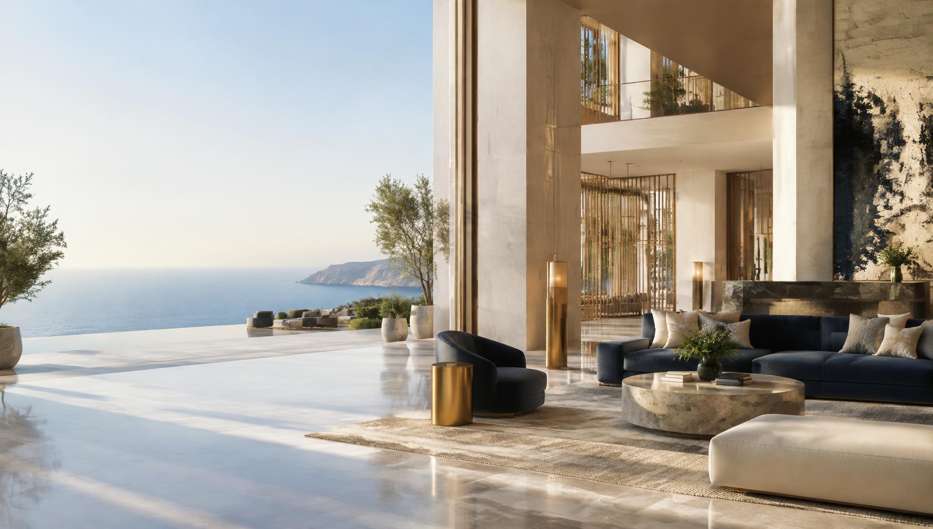Refined coastal hospitality interior